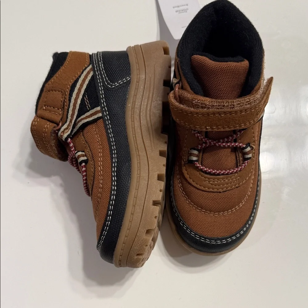 Carter's Brown and Black Toddler Rugged Strap Boots